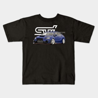 WRX STi Blue Pearl S209 RA Varis Kids T-Shirt